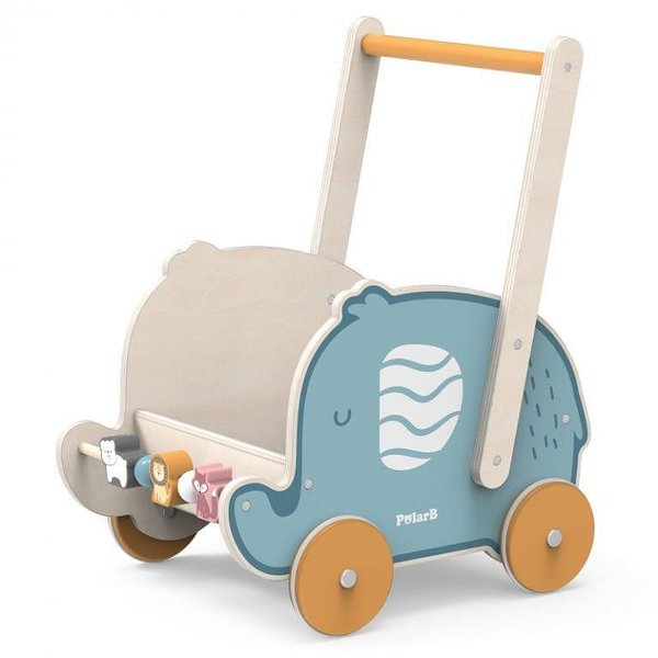 Детска дървена проходилка и количка Слонче от Viga toys  

12