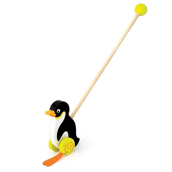 Детска дървена играчка за бутане Пингвин от Viga toys  

9