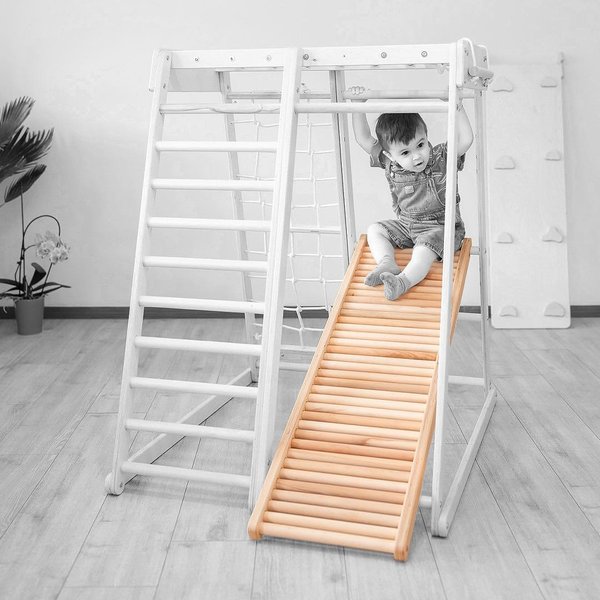 Детска ролкова пързалка Wooden Magic за игра и забавление, подходяща за деца, в категория катерушки и мебели, на цена 117.6 лв  

2