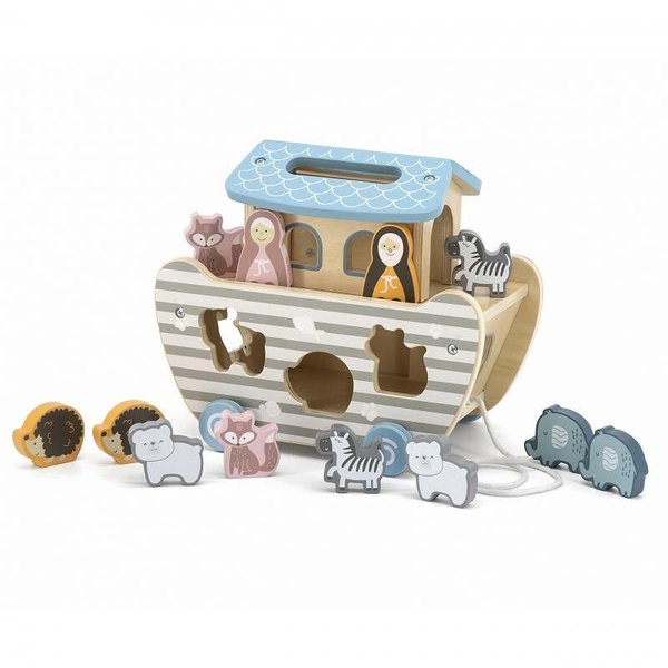 Дървен сортер на колела за деца от Viga toys, образователна игра за развитие  

11