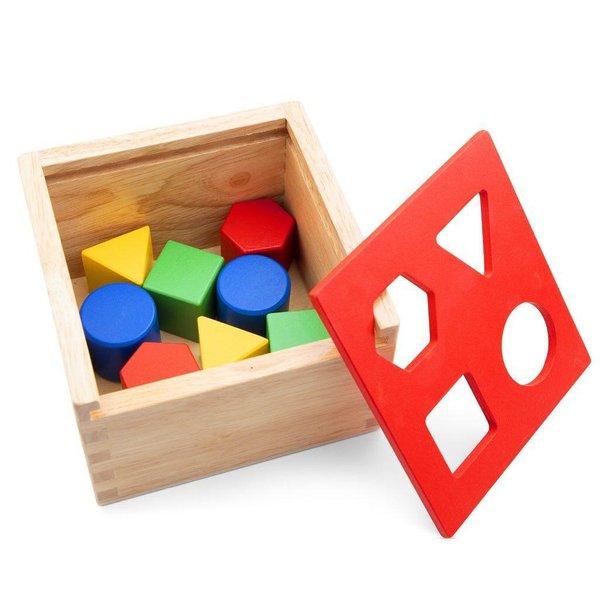 Дървен сортер за форми и цветове от New Classic Toys, образователна игра за деца  

8