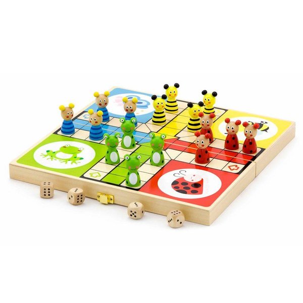 Игра "Не се сърди човече" от Viga toys, класическа игра за деца и възрастни, за забавление и развитие, на снимка за онлайн магазин.  

18