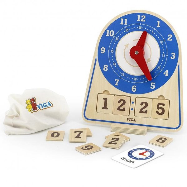 Детски дървен учебен часовник за учене на часа, Viga Toys

4.