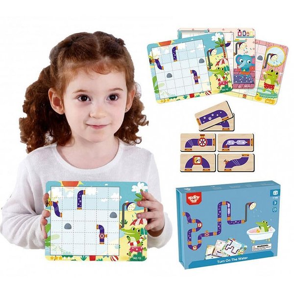 Магнитна образователна игра с примерни карти Tooky Toy за деца, развиваща логиката и фината моторика, на ниска цена.  

2.