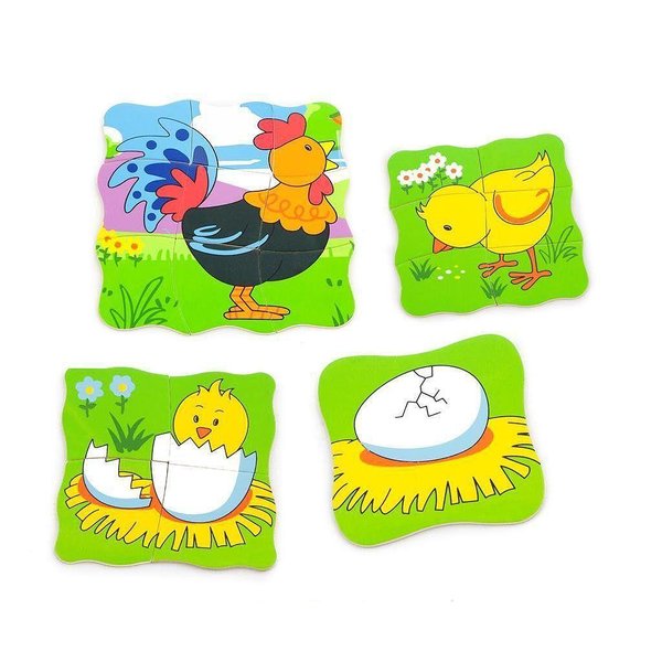 Детски дървен пъзел "Кокошка" от Viga toys, за развитие и забавление.  

14