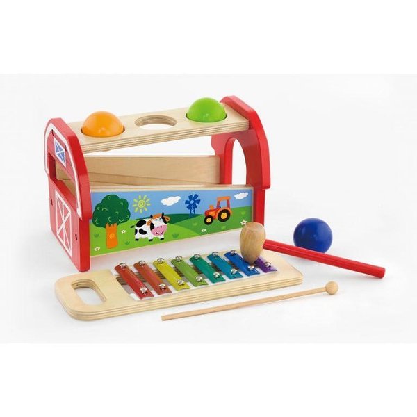 Детски ксилофон с топка и чукче Viga toys