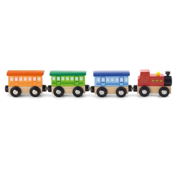 Детски дървен пътнически влак Viga toys