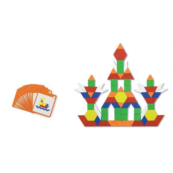 Детски магнитен дървен конструктор, развива въображението, Viga toys  

17