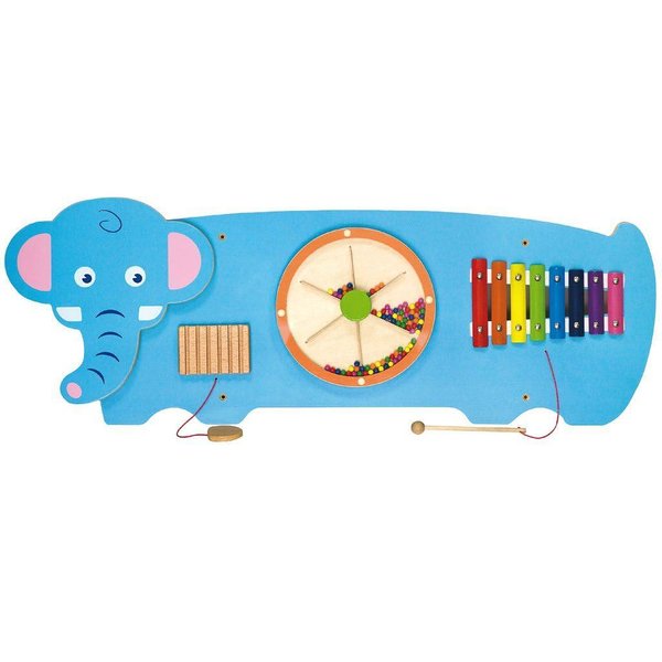 Дървена игра за стена със слон от Viga toys, детска украса, дървени играчки  

3