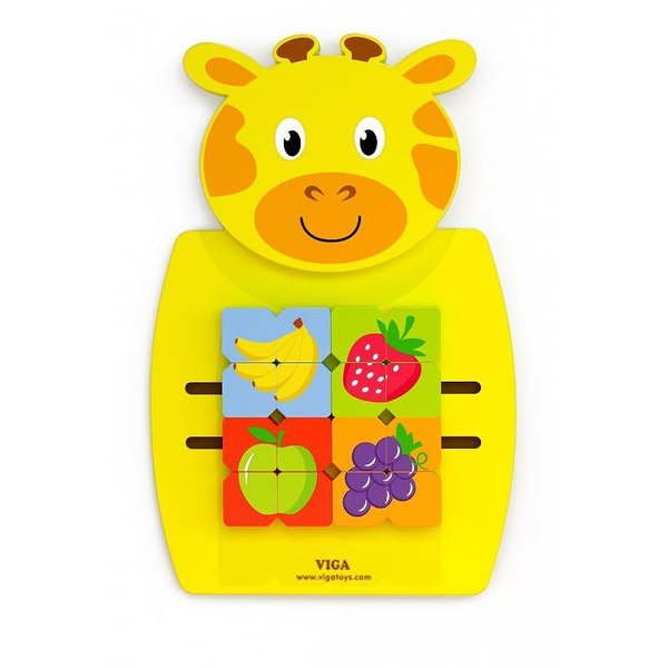 Детска дървена игра за стена – Жираф Viga toys, за развитие и украса

17.