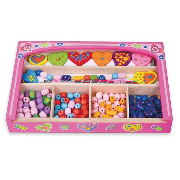 Детски дървен комплект за нанизване за бижута, Viga toys, за творчество

13.