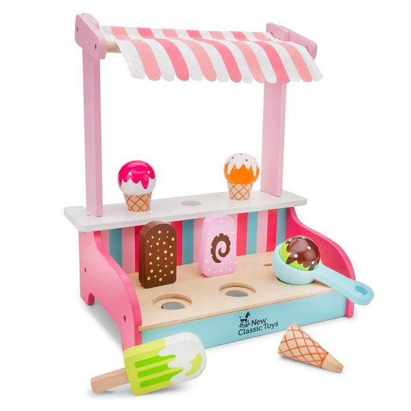 Детски дървен магазин за сладолед, за игра и забавление, марка New Classic Toys  

20
