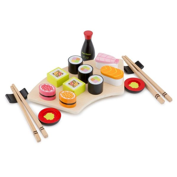 Детски дървен суши сет за игра, от New Classic Toys, за развитие и забавление, снимка  

19.