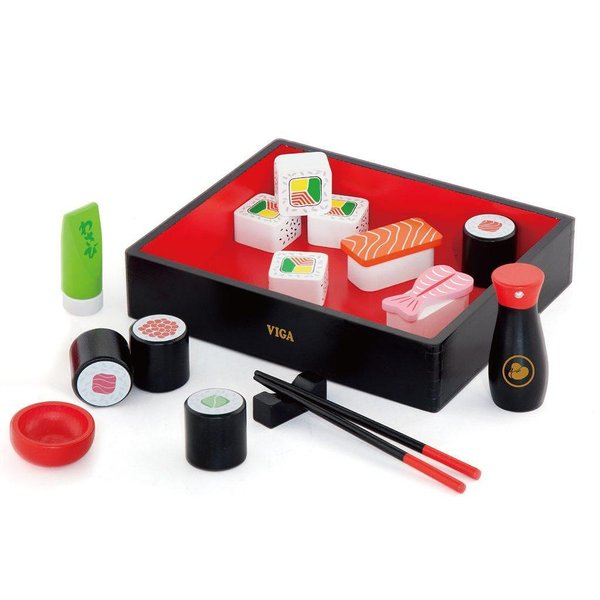 Детски дървен суши сет за игра, аксесоар за кухня, от Viga Toys, снимка  

11.