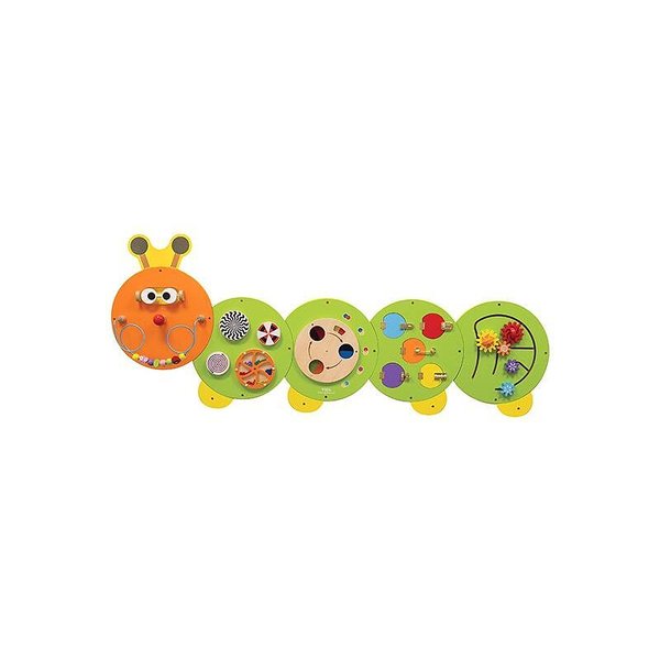 Детска дървена игра за стена Гъсеница, Viga Toys, образователна декорация

16