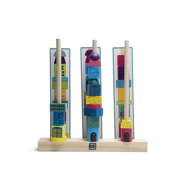 Детска играчка за нанизване – Цветове и форми BS Toys