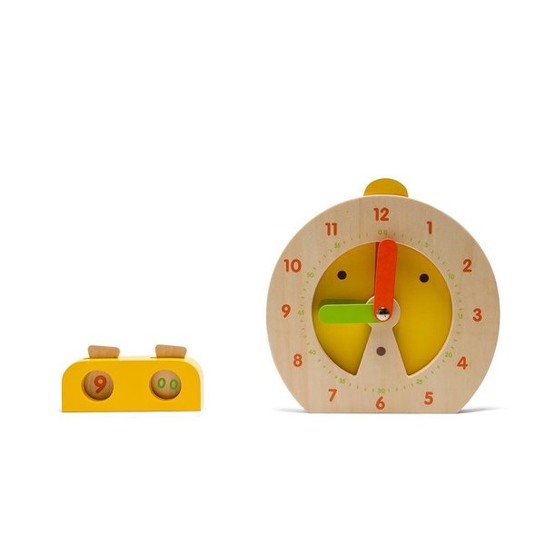 Игра за учене на часовника BS Toys, образователна игра за деца, за усвояване на времето  

16