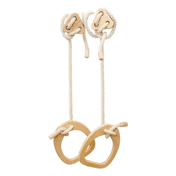 дървени детски гимнастически халки за шведска стена