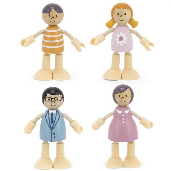 Дървени семейни фигури Polar B от Viga Toys за ролеви игри, образователна игра

7.