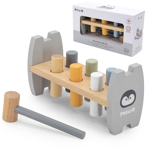 Дървена играчка Пингвинче с чукче от Viga Toys, за развитие на точност и сръчност при децата  

19