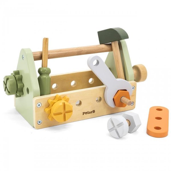 Дървени инструменти за ролеви игри Polar B от Viga Toys, комплект за деца, стимулиране на креативността и сръчността  

6