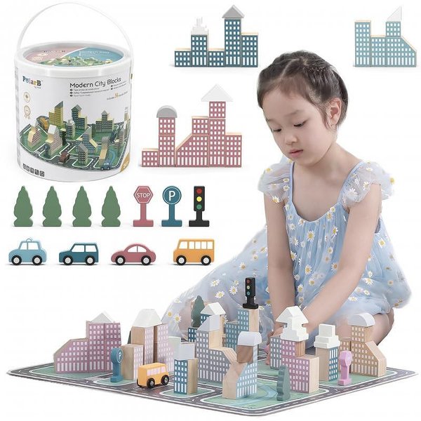 Детски дървен конструктор Viga Toys, колекционерски играчки

18