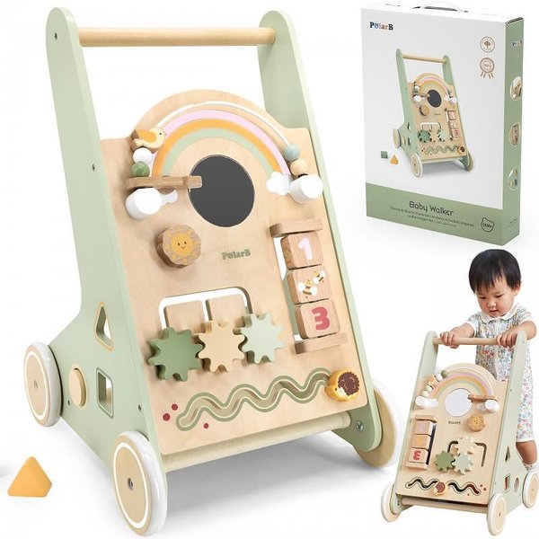 Детски дървен проходилка с активности Polar B, Viga Toys, за прохождане, за развитие на моториката  

18.