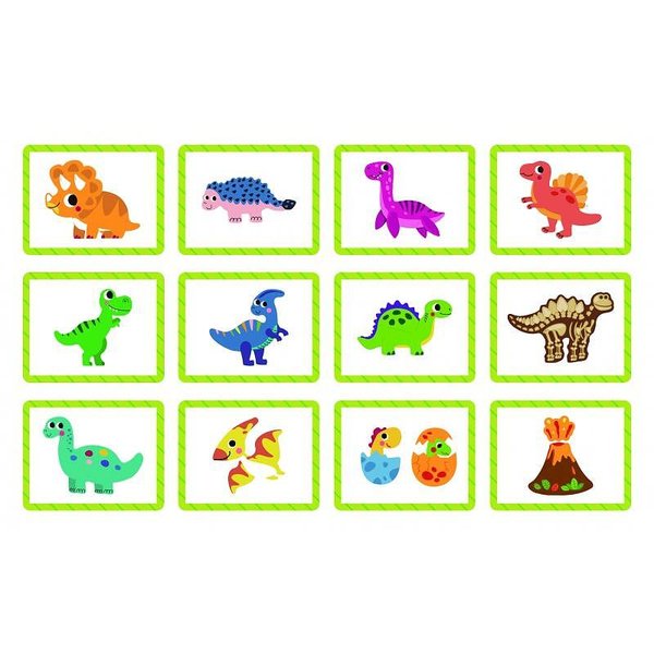 магнитна образователна игра с динозаври от Tooky Toy, цветна и забавна за деца  

2