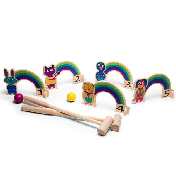 Дървена игра крикет дъга BS Toys, за активна игра и развитие, цена 45.45 лв  

18